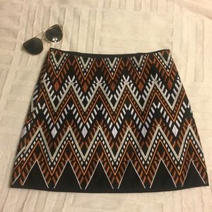 DKNY Embroidered Mini Skirt